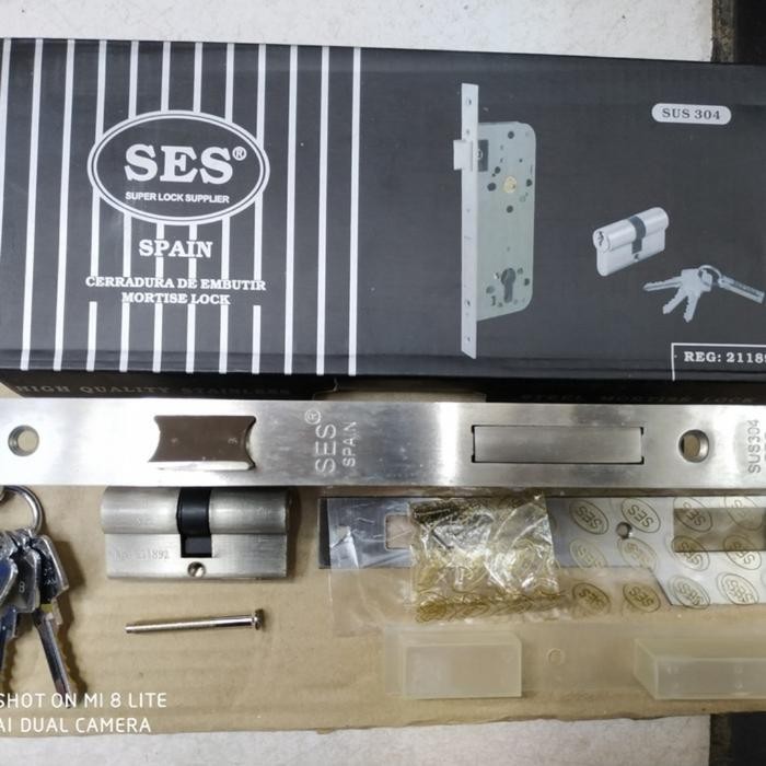 Spesial Body Kunci Pintu Kayu Swing Lidah Ses Original Spain Set Komplit