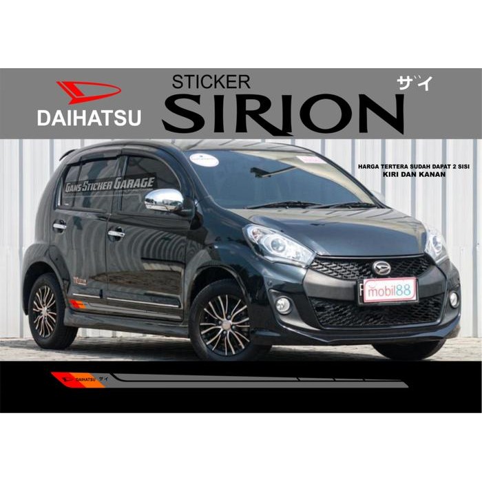 STICKER DAIHATSU SIRION AKSESORIS DAIHATSU SIRION