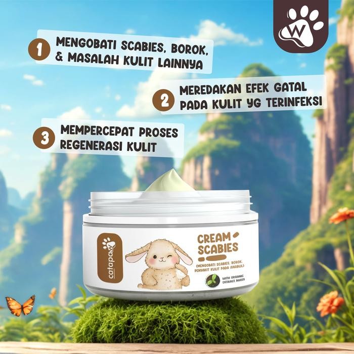CATAPAW SALEP OBAT SCABIES KUCING ANJING GATAL GUDIK KORENG
