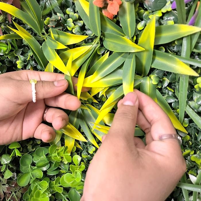 Termurah- Tanaman Rumput Sintetis Artificial Dekorasi Dinding Ruangan Cafe Buatan Ornamen Plastik