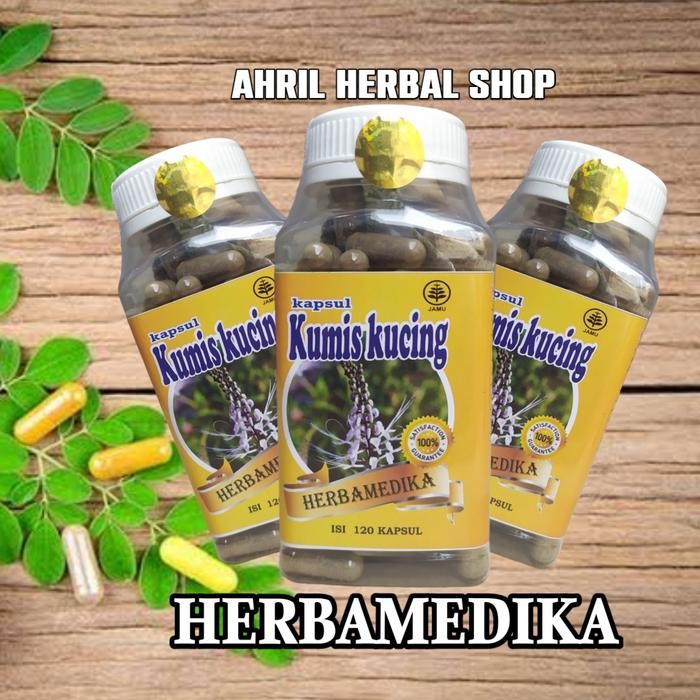 KAPSUL KUMIS KUCING HERBAL ISI 120 KAPSUL