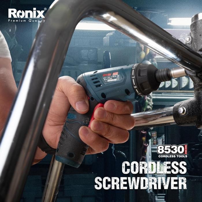 Ronix Model 8530 With Led Light Lithium Cordless Screwdriver 3.6V