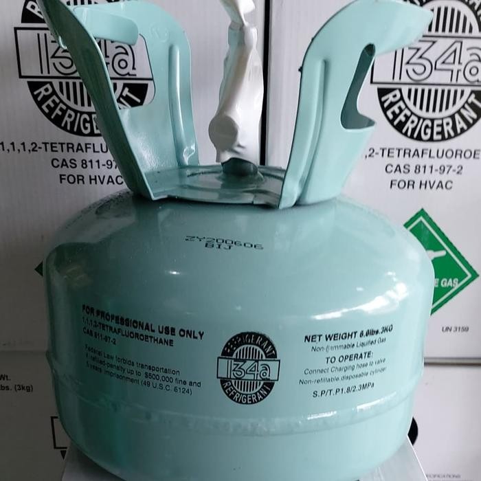 Freon R134a 3kg tabung mini , untuk Kulkas / Mobil