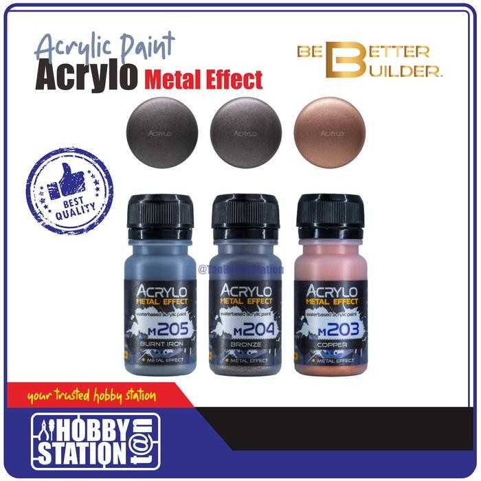 

SALE TERBARU ACRYLO METAL EFFECT TITANIUM GOLD - GUNDAM MODELKIT ACRYLIC REPAINT READYY