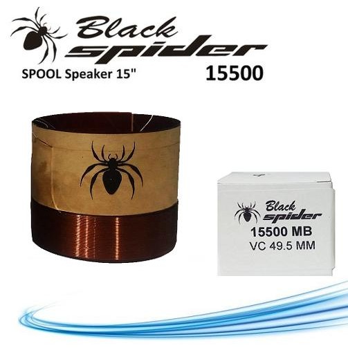 Spool Voice Coil Spul Speaker 15 Inch Black Spider 15500 Vc 49.5Mm 15"