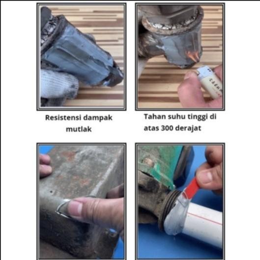 Lem X2000 dua komponen Lem las besi serbaguna menahan dampak yang kuat