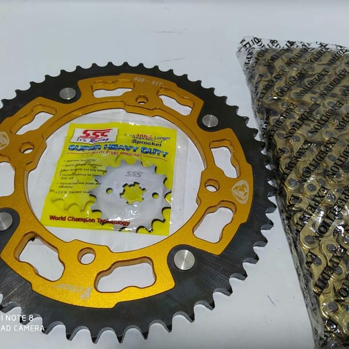 Gear Klx Satu Set Rantai Thor Sss Expesidition/Girset Klx Dtrac