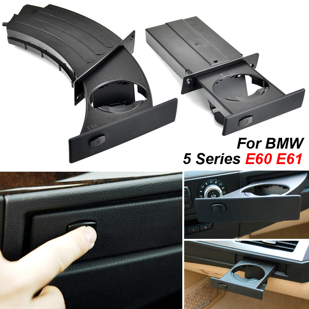 Car Front Cup Holder Drink Rack For BMW E60 E61 5 Series 520i 525i 528i 2003-2010 Cup Holders Auto