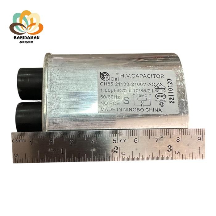 Kapasitor Capasitor microwave oven CH85 1 uF 1uF 1mF 2100V 2100 V