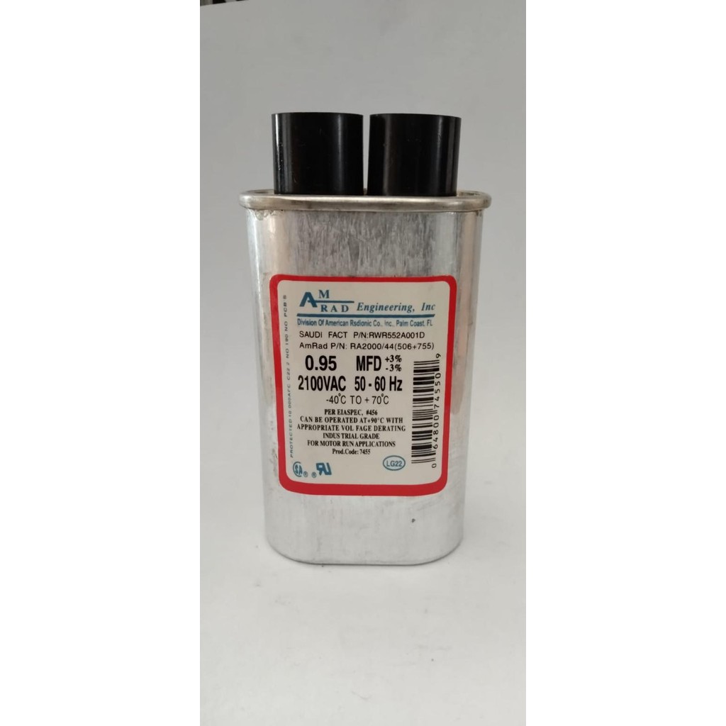 Capacitor Microwave 0.95 MFD / Kapasitor Microwave 0.95MFD 2100Vac