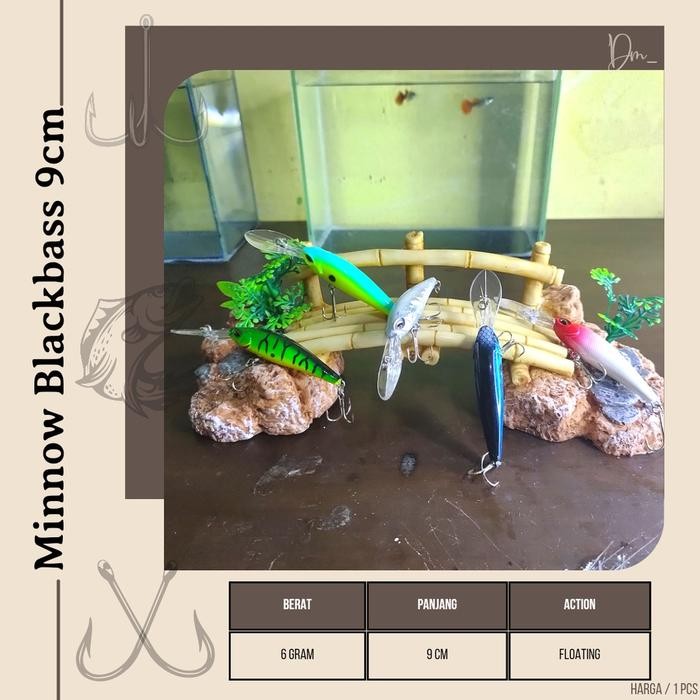 Minnow blackbass mangrove jack 9cm