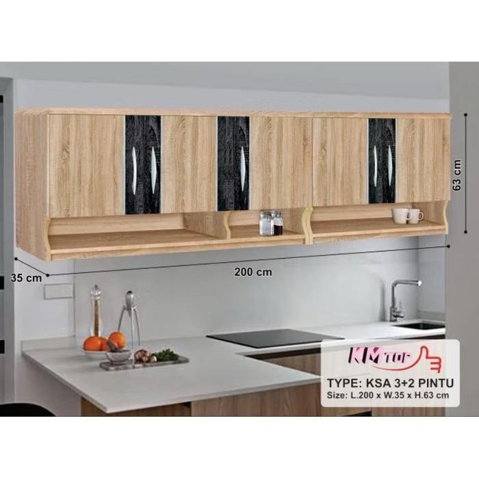Kitchen set minimalis / Rak dapur / lemari gantung dapur / Kitchen Set Dapur / Rak dinding atas 2 /
