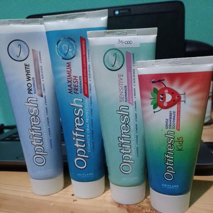 optifresh prowhite, maximum fresh, sensitive, kids