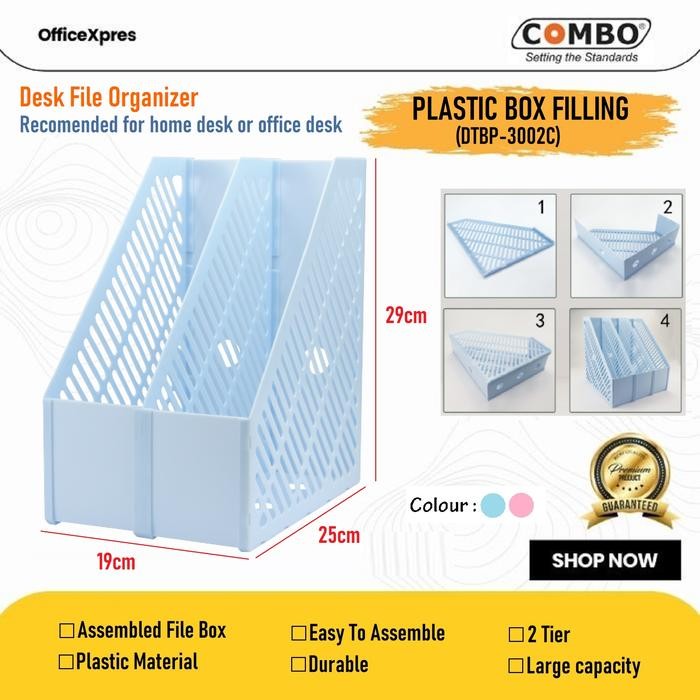 

Plastic Box Filling 2 Tier / Box File Plastik / Dokumen Box Rakit 3002