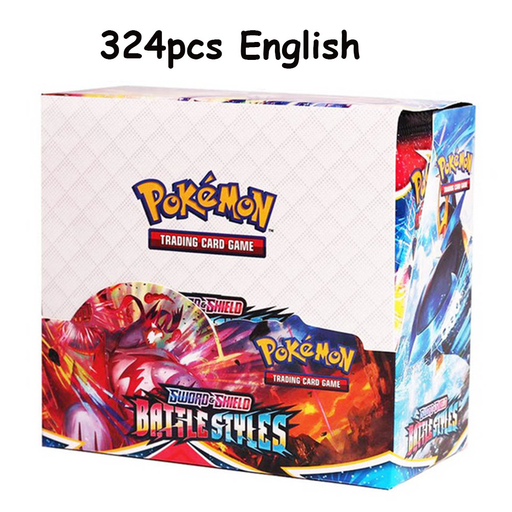 Newest 324Pcs Pokemon Cards Sun & Moon XY Evolutions Pokemon Booster Box Collectible Tradiner Card