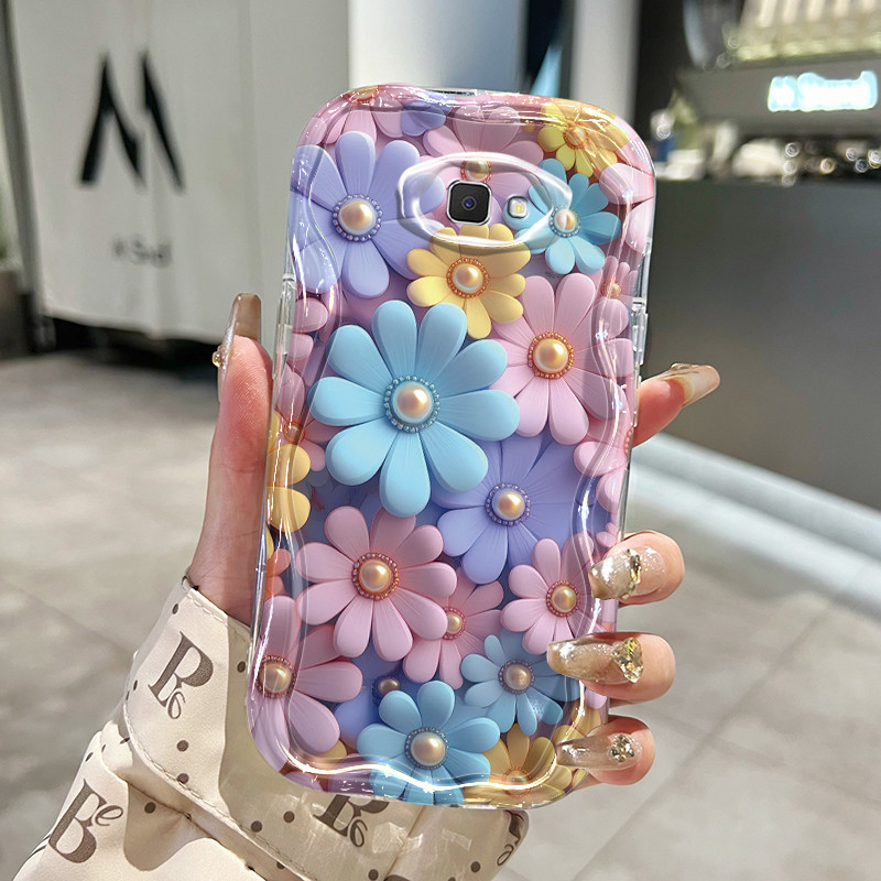 Casing Hp Untuk Samsung Galaxy J7 Prime J2 Prime J7 Prime 2 Case Casing Softcase telepon HP bunga la