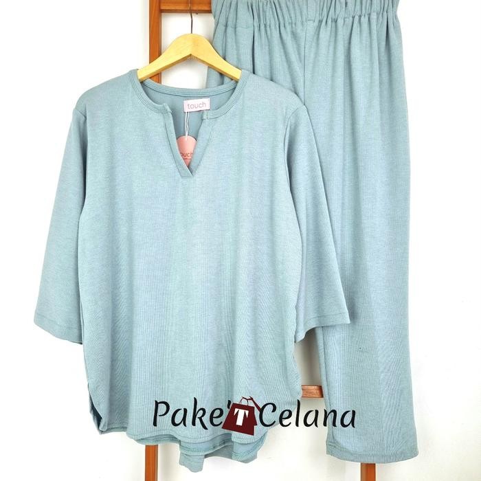 setelan wanita terbaru 2025 one set misty knit premium import ld 130 xxl jumbo bb 80 kg stelann baju