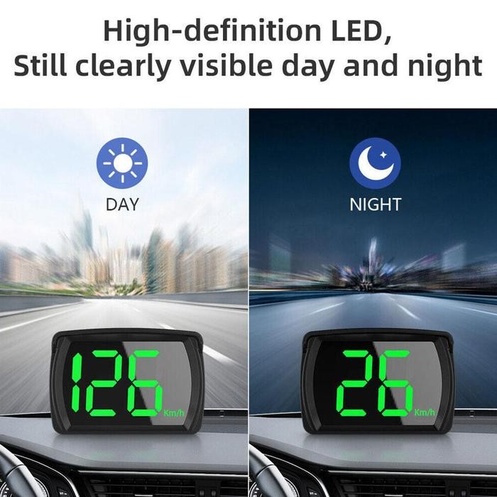 Speedometer Mobil Digital Speedometer Gps Digital Km/H Dengan Tampilan Huruf Besar Led Untuk Mobil