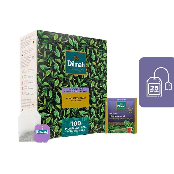 

Dilmah Foil Envelope Blackcurrant 100s - Teh Celup