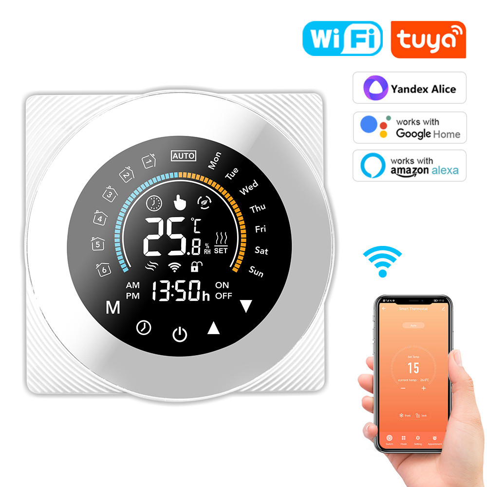 LCD Digital Touch Tuya Smart Wifi Thermostat Temperature Control