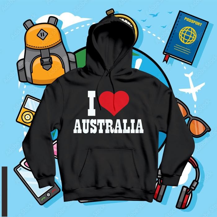 Jaket Hoodie Oleh-oleh Australia Banyak Model - Hoodie Souvenir Australia Batch 2