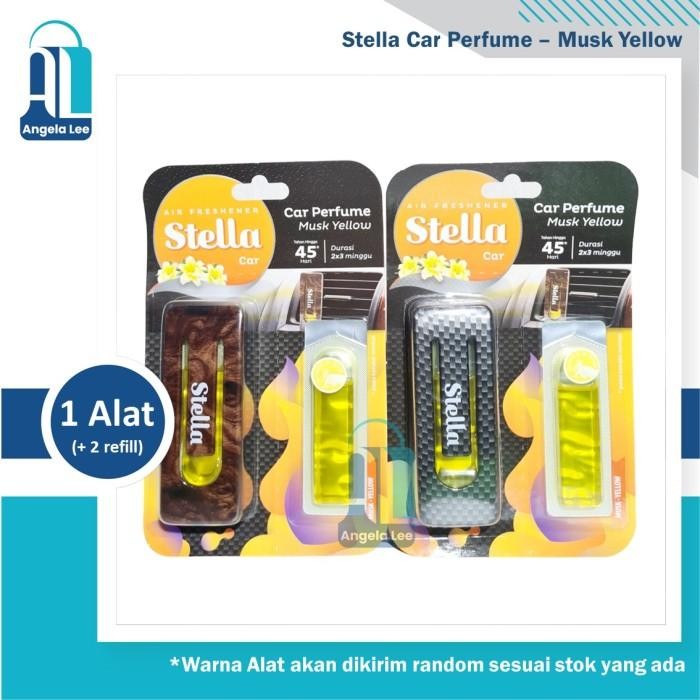 Stella Car Perfume Air Freshener Pengharum Mobil Jepit alat dan refill