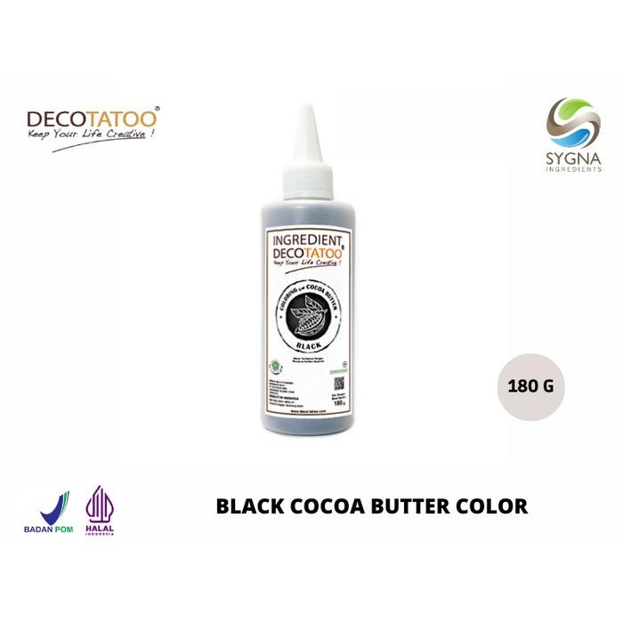 

PEWARNA MAKANAN - COCOA BUTTER BLACK COLOR - DECOTATOO