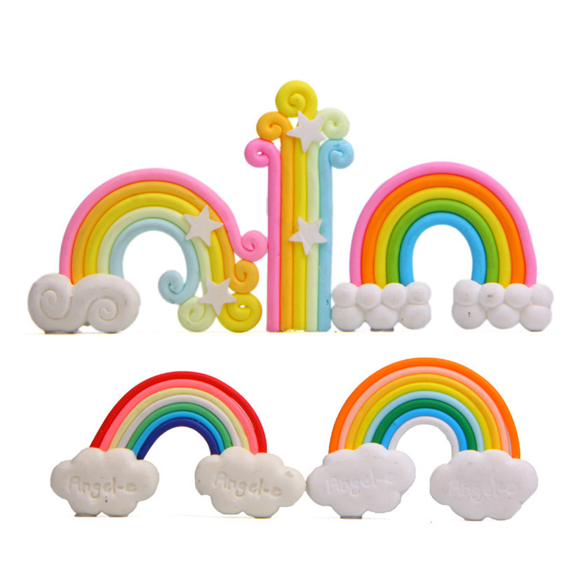 Mini Seven Rainbow Star Rainbow Cloud DIY Material Micro Landscape