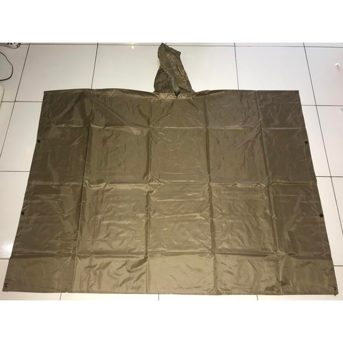 Ponco Coklat / Jas Hujan Ponco Coklat Polri