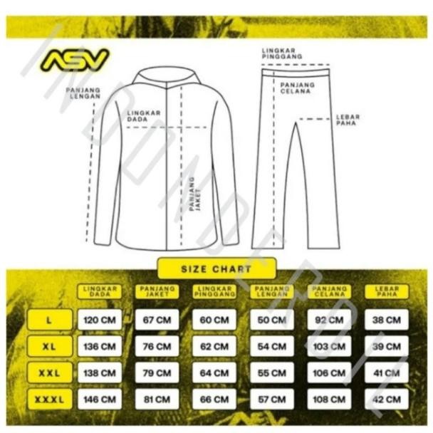 Jas Hujan ASV 02 ORIGINAL Mantel jas hujan asv full KARET