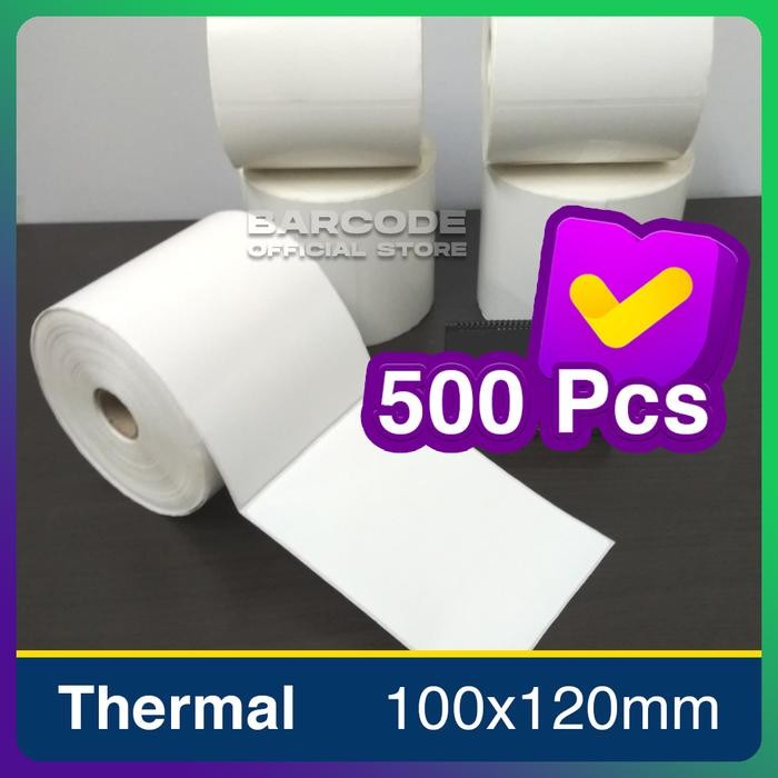 

Label Barcode 100 X 120 Kertas Sticker Thermal 100X120 Mm (500Pcs) Terbatas