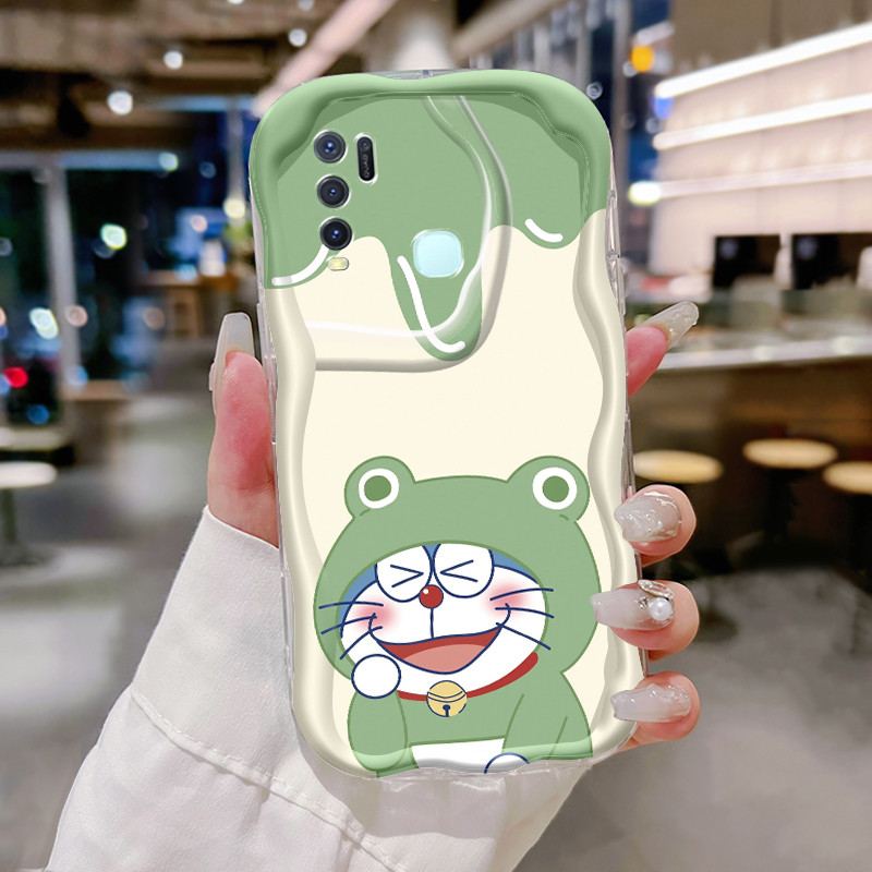 Casing Hp Untuk VIVO Y50 VIVO Y30 VIVO Y30i Case Casing Kesing katak Softcase HP krim penutup pelind