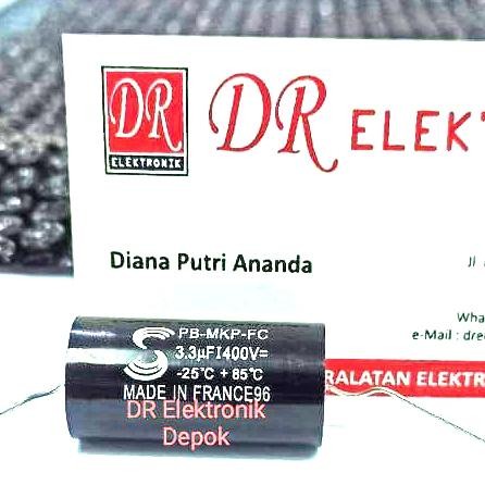 Kapasitor MKP SOLUN Solen 3.3uf 3,3uf 335 400v Original 3,5 uf 400 v