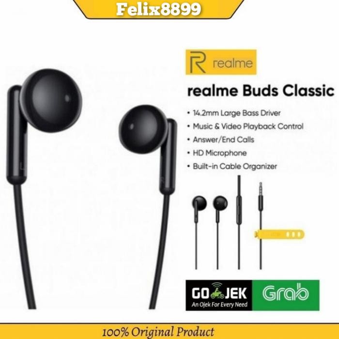 Realme Buds Classic Headset Earphone Original
