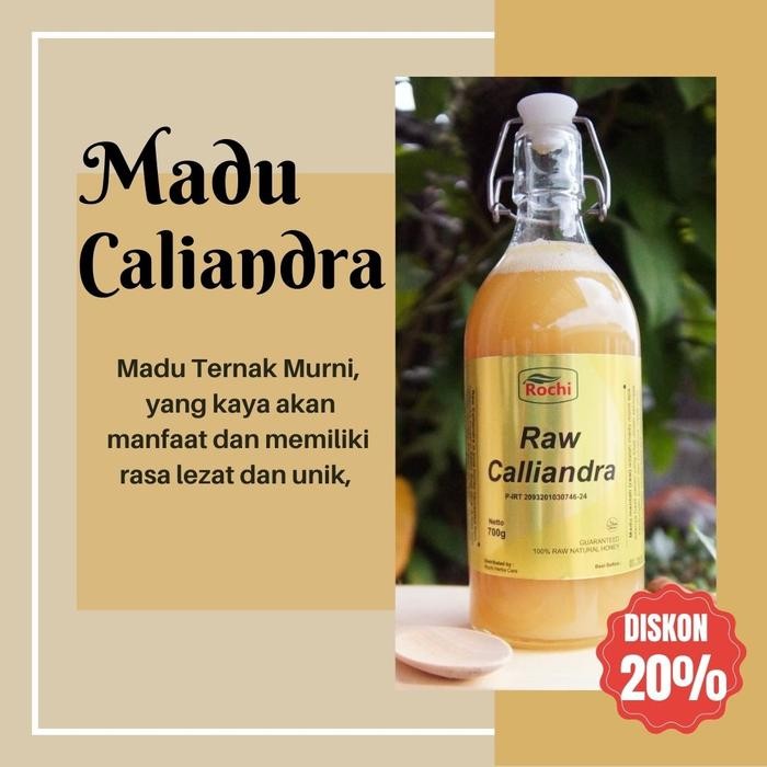 

Madu Kaliandra Murni Mentah Rochi Pom Md 700Gr Bergaransi