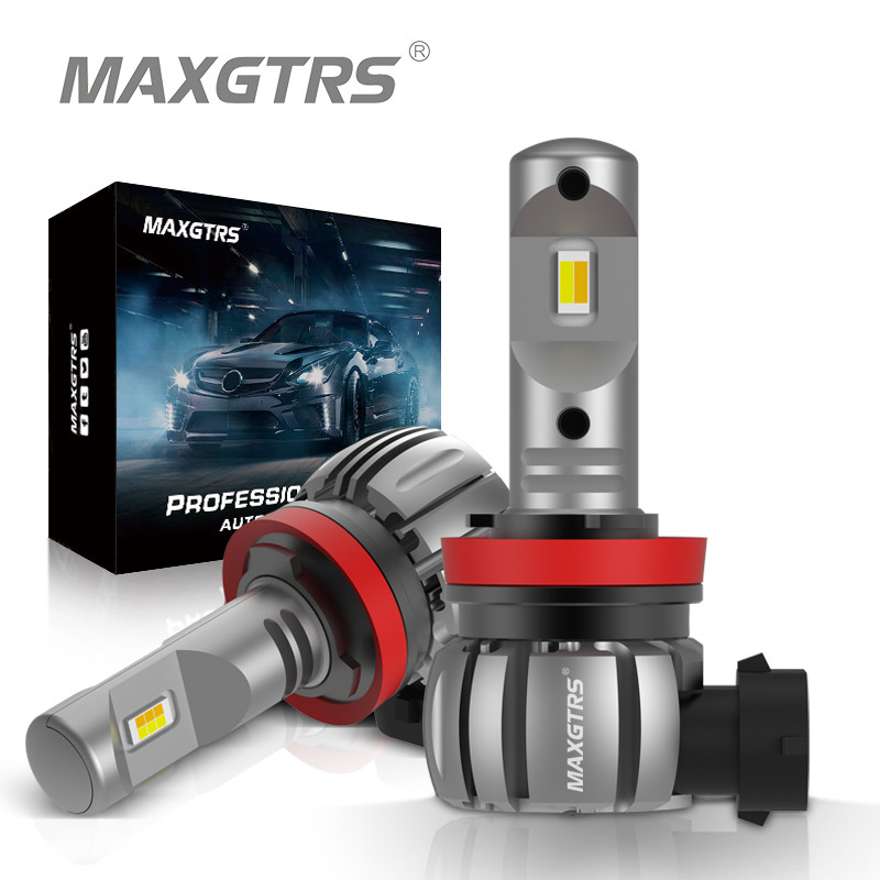 2x Double Tri Color Car LED Headlight Fog Bulbs H3 H11 H8 H16 JP 9005 HB3 9006 H3 HB4 PSX24W PSX26W