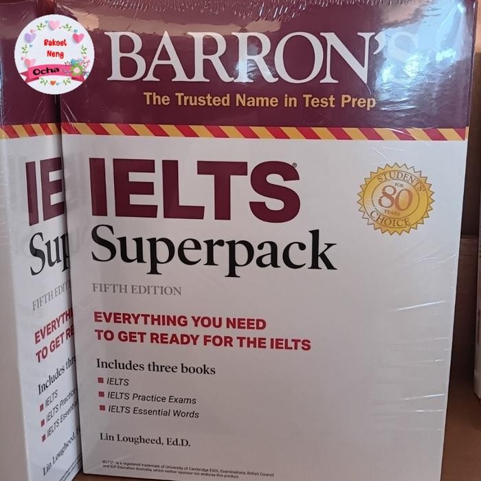 Barrons IELTS Superpack : 3 Book + Practice Tests + Audio Online toefl