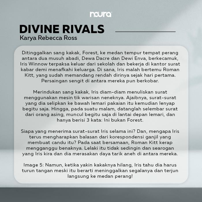 

[Mizan] Buku Novel Fantasi Letters Of Enchantment : #1 Divine Rivals #2 Ruthless Vows - Rebecca Ross