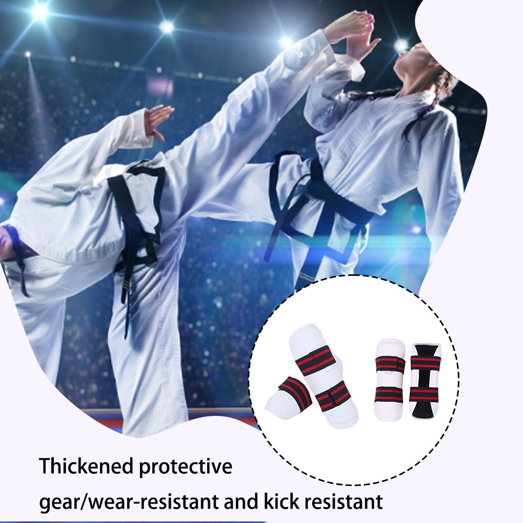 Taekwondo Protective Gear Arm Leg Brace Forearm Support Training Elastic Band Sports Karate