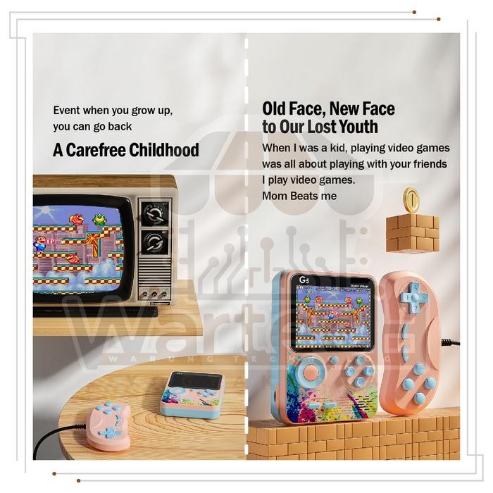 Bagus Gamebox G5 Isi 500 Game Retro Console Gameboy