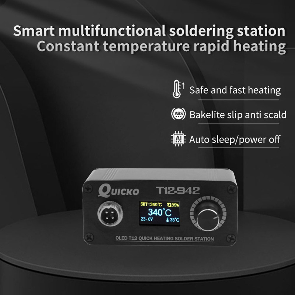 

T12-942 OLED MINI Soldering Station Digital Electronic Welding Iron DC Version Portable without