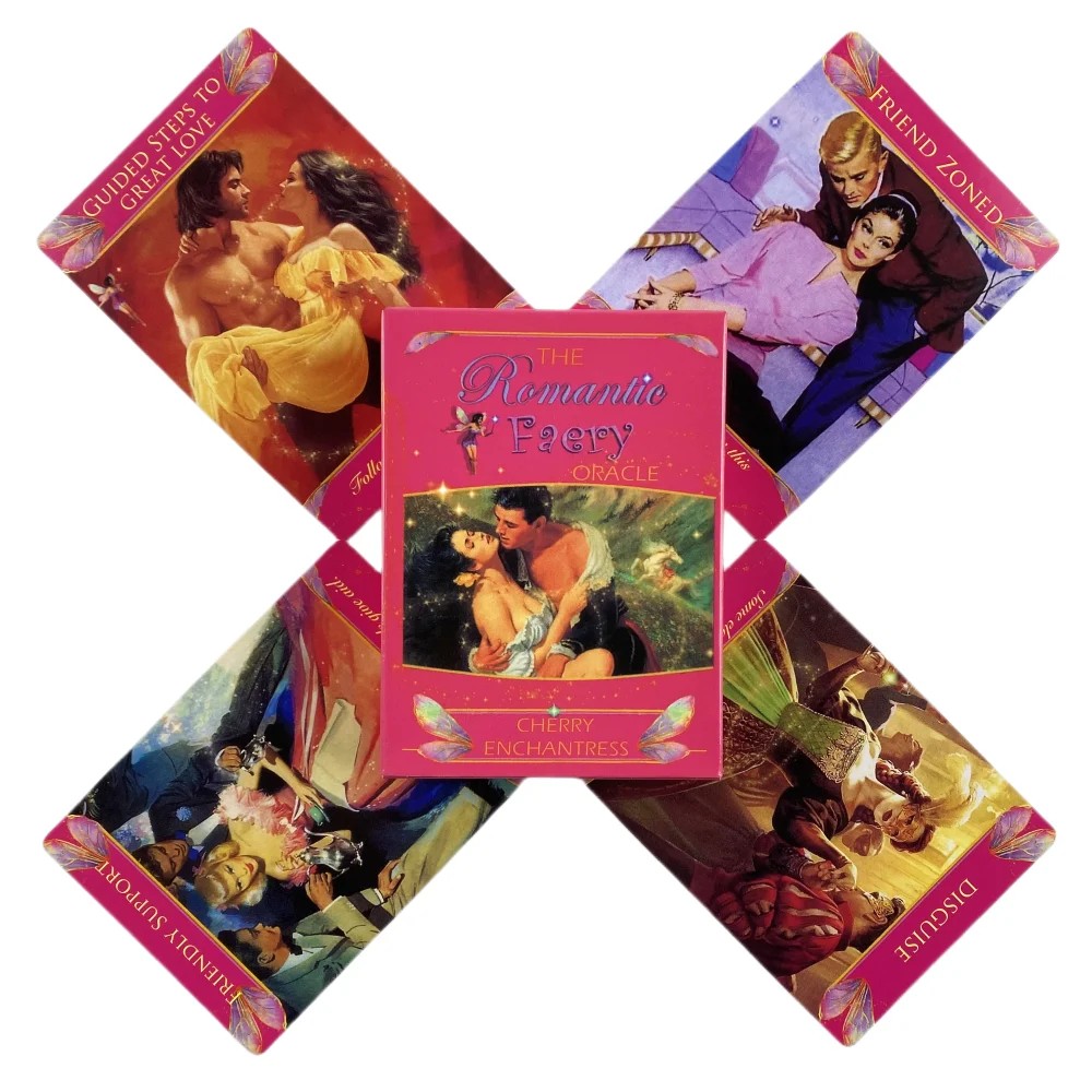 

1Pcs Romantic Faery Oracle Card Tarot Cards Prophecy Divination Deck Party Board Game Card Beginners