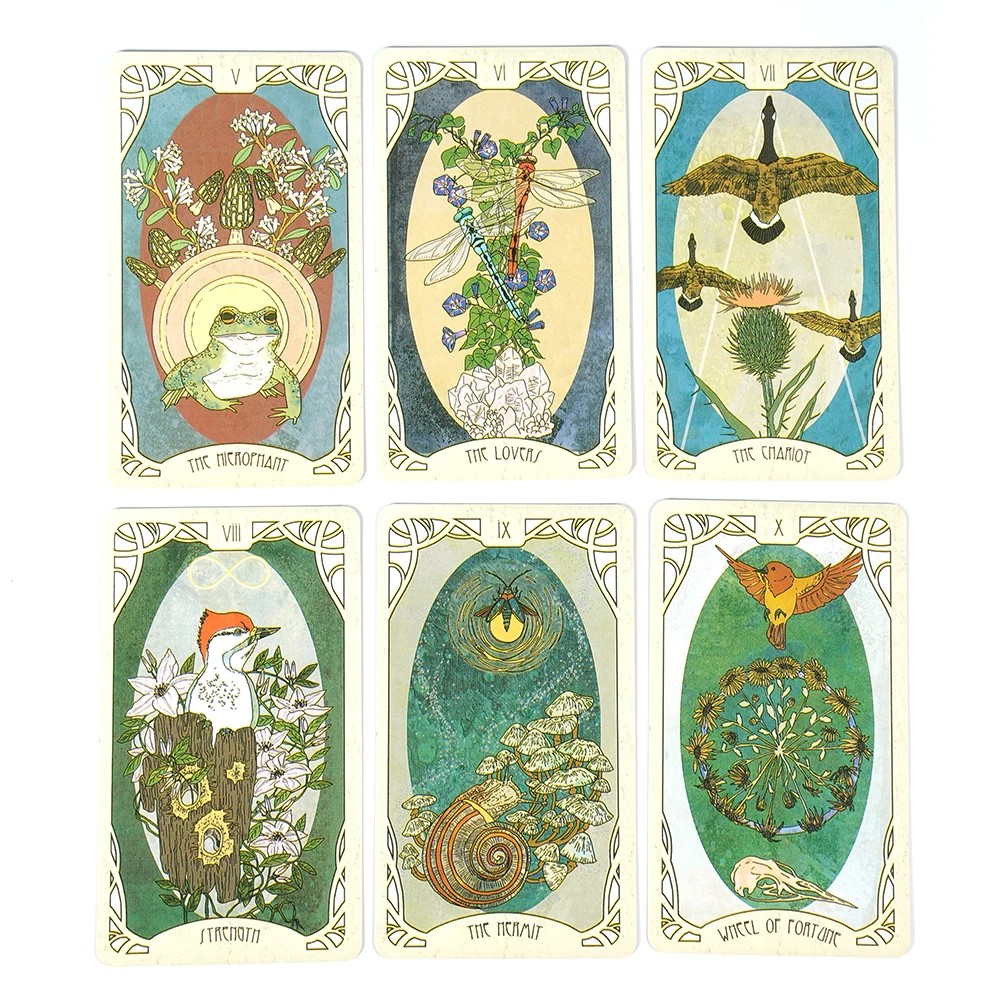 

1Pcs Deck Forager'S Daughter Tarot Divination Set Inspired By Nature And Imbued With Rich Symbolism