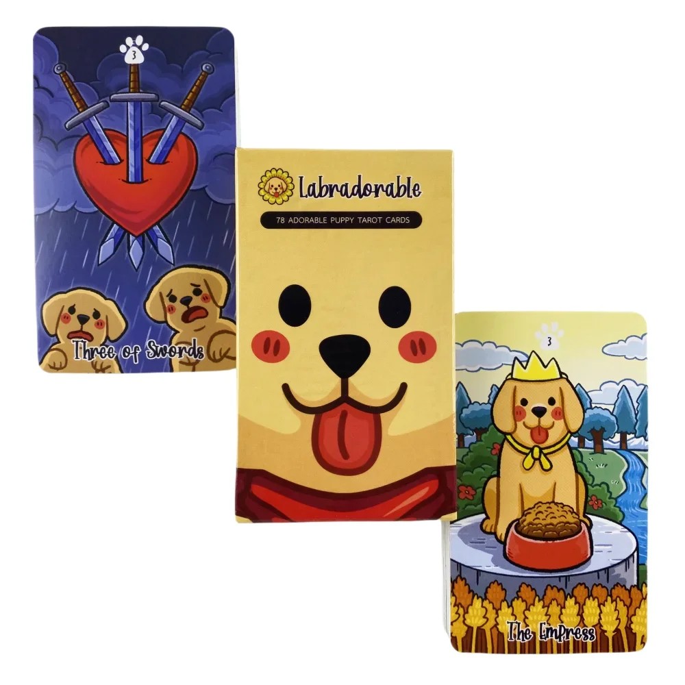 

1Pcs Deck Tarot Labradorable Tarot Cards Cute Dog Design A 78 Deck Oracle English Visions Divination