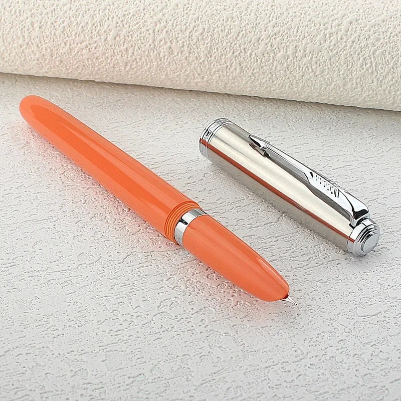 

Jinhao 86 Fountain Pen Silver Cap EF Nib 0.38mm Resin Classic Ink Pen Student Gift Office School