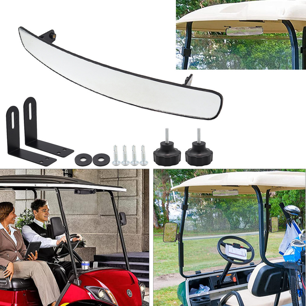 

1Pair Universal Folding Rearview Mirror Golf Cart Side Mirrors For Ezgo Club Car Yamaha Star Zone