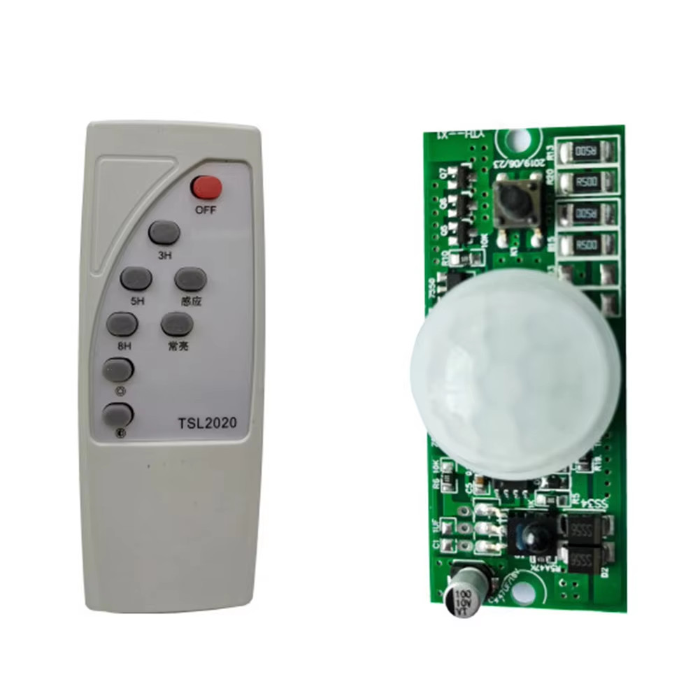 

3.2V 3.7V Microwave Radar Body Induction Solar Street Lamp Controller Circuit Board with Remote