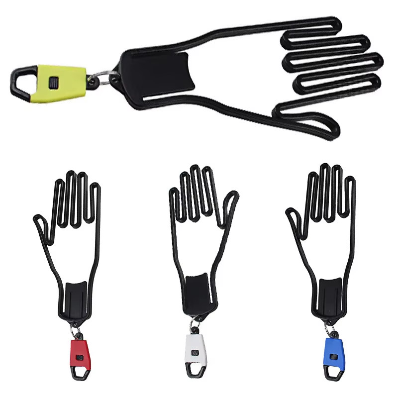 

Golf Glove Holder With Key Chain ABS Plastic Glove Hanger Rack Dryer Portable Golf Gloves Stretcher