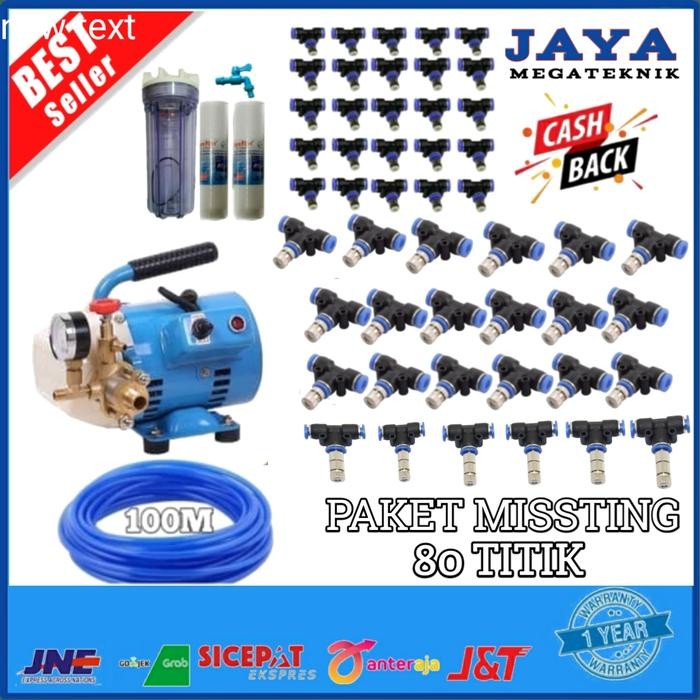 paket missting nozzle embun 80 titik nozzle mesin embun walet kabut