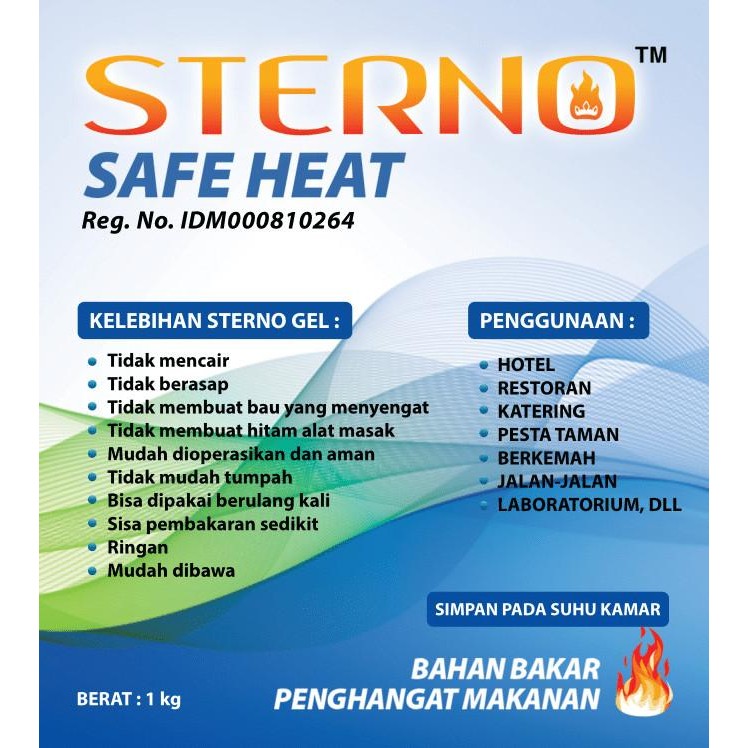 [Allthebest] Sterno Gel Biru 1Kg Refill - sterno refill 800ml